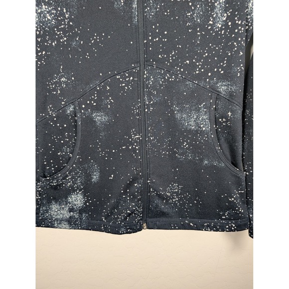 North Face Jacket Womens Small Black White Full Zip Fleece Galaxy Print Outdoors - Picture 4 of 13